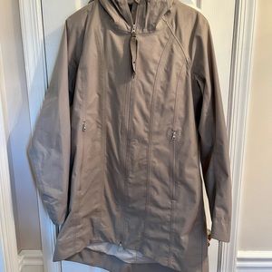 Lululemon long rain coat, size 8